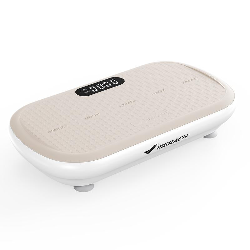 MERACH High-Power Vibration Plate Exercise Machine,440Lbs Weight Capacity, Bluetooth Remote Control, 4 Workout Modes for Efficient Fat Burning, Outdoorfun