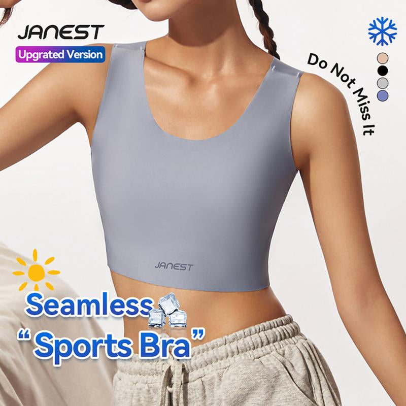 Seamless Padded Sports Bra Women'S Wireless Yoga Bra