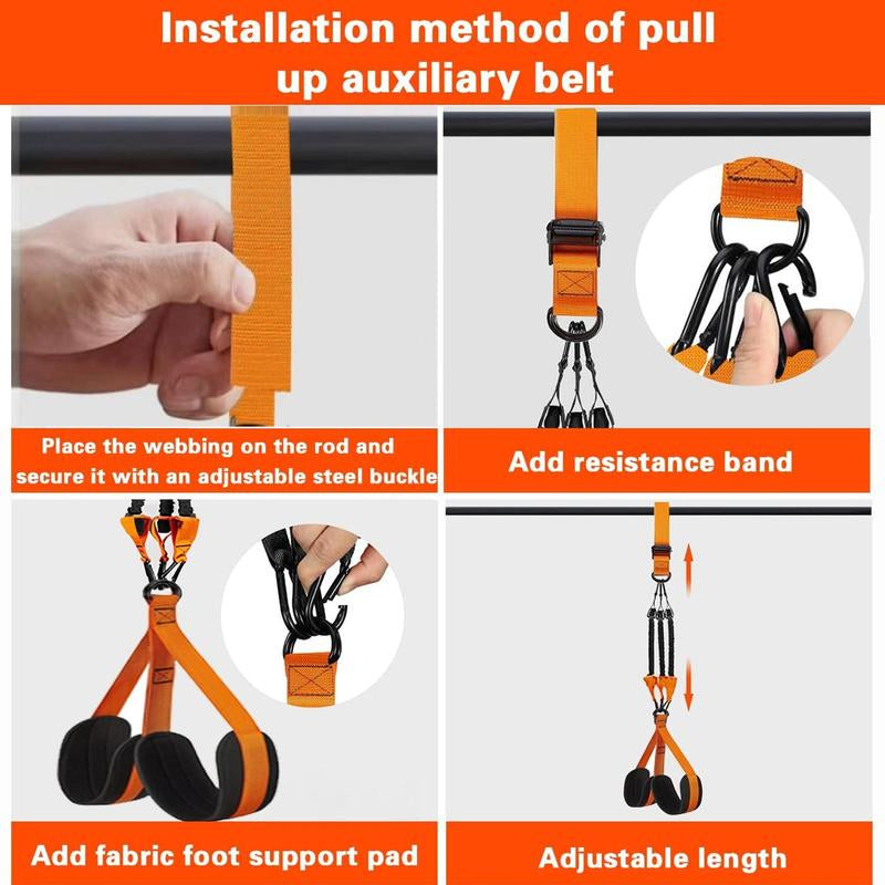Pull up Assist Band, 1 Set Adjustable Weight Knee Support Strength Training, Strength Training Equipment for Home Gym Workout, Stretch Rope, Workout Equipment