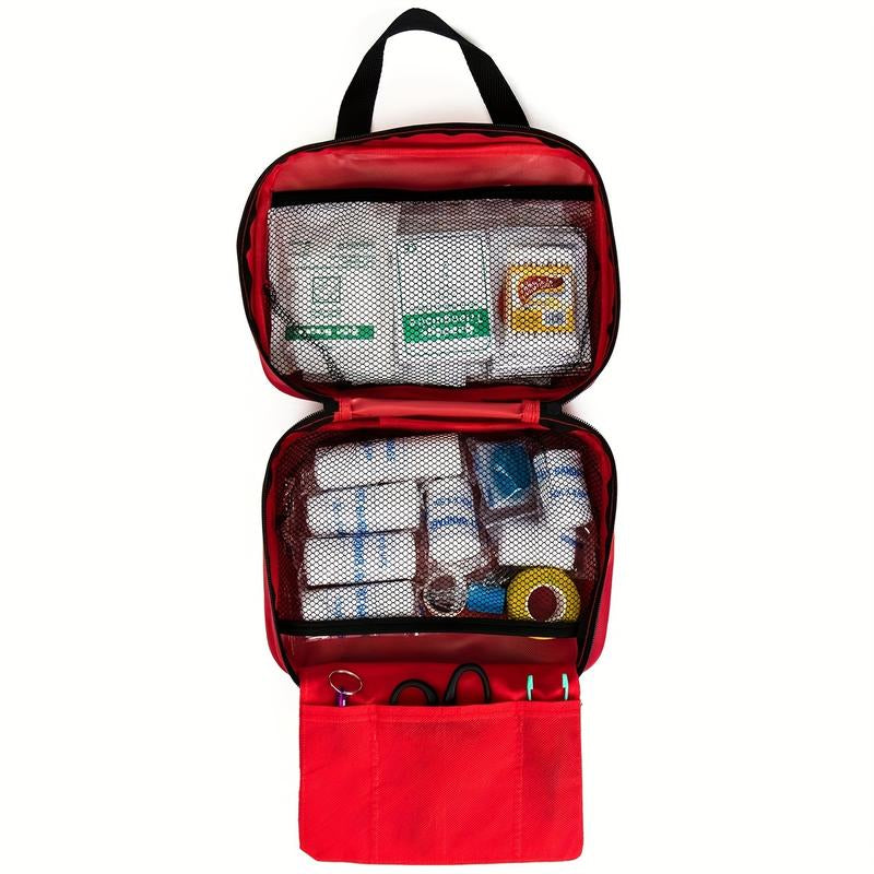 【Local Seller Promise Won'T Raise Price】110 Pcs/184 Pcs First Aid Kit Multi-Purpose Portable Emergency Home Supplies Bag for Outdoor Hiking, Camping, and More