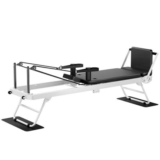 Foldable Pilates Reformer Machine for Home Gym | 400LB Capacity & Adjustable Resistance (Springs + Cords) | Professional Equipment with Jump Board