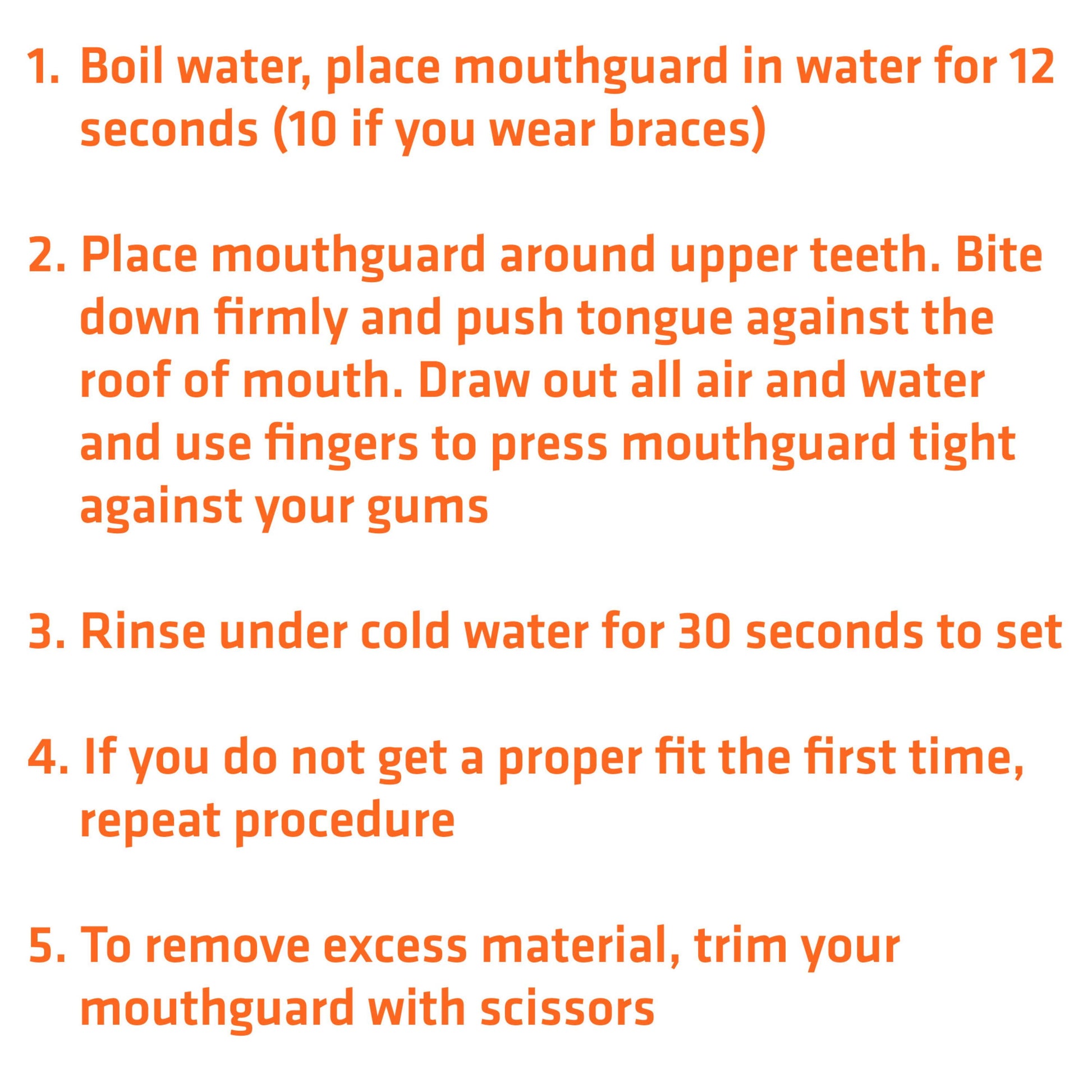EZ Sport Clear Sports Mouth Guard, Adult, Clear