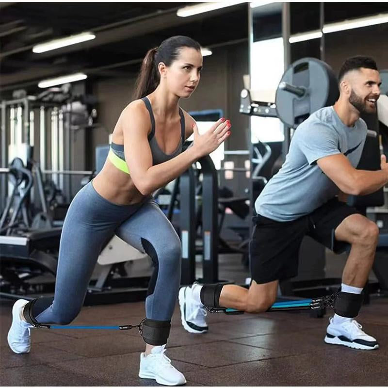 Ankle Resistance Bands, Ankle Bands for Working Out with Cuffs, Resistance Bands for Leg Butt Training Workout Equipment for Kickbacks Hip Gluteus Training Exercises, Ankle Straps with Exercise Bands Resistant Bands Fitness Ankle Resistance
