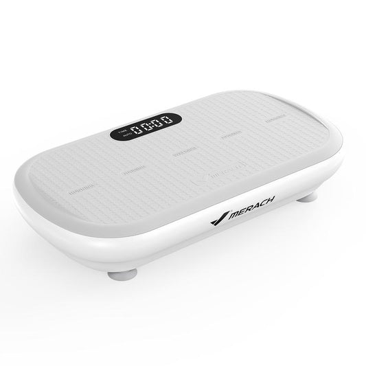 MERACH High-Power Vibration Plate Exercise Machine,440Lbs Weight Capacity, Bluetooth Remote Control, 4 Workout Modes for Efficient Fat Burning, Outdoorfun