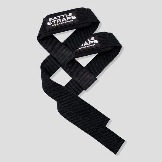 Battle Bunker Lifting Straps 18" Length, 2 Straps per Pack for Powerlifting, Bodybuilding, and Hybrid Fitness - Premium Padded Design