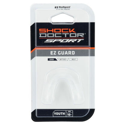 EZ Sport Clear Sports Mouth Guard, Adult, Clear