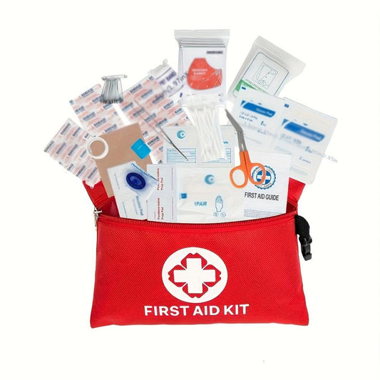 【Local Seller Promise Won'T Raise Price】110 Pcs/184 Pcs First Aid Kit Multi-Purpose Portable Emergency Home Supplies Bag for Outdoor Hiking, Camping, and More